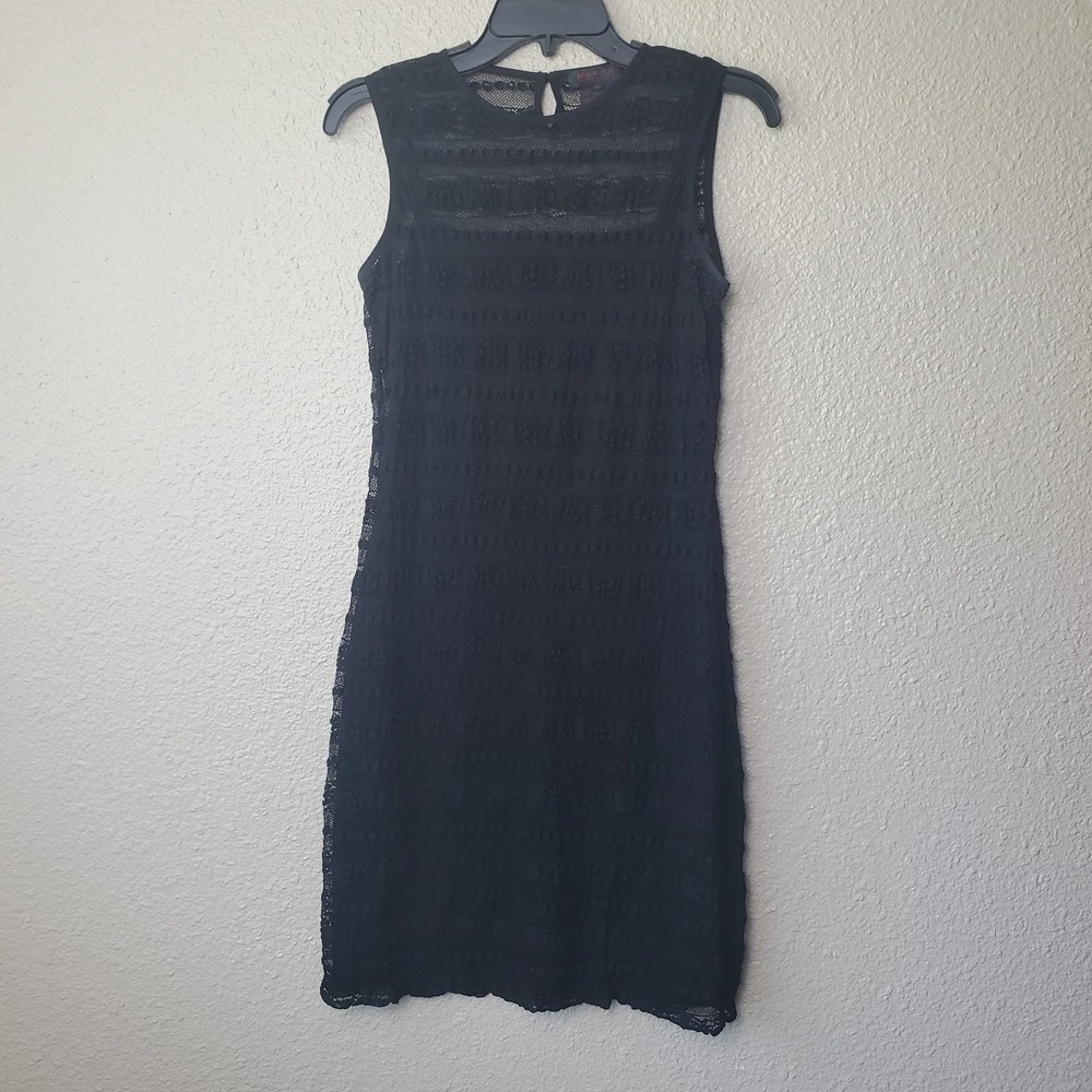 L Ralph‎ lauren dress womens size Small black lace overlay Y2K vintage